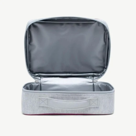 Herschel Pop Quiz Lunch Box  Color: Ltgrycros/Vrybr - هيرشل - Image 2