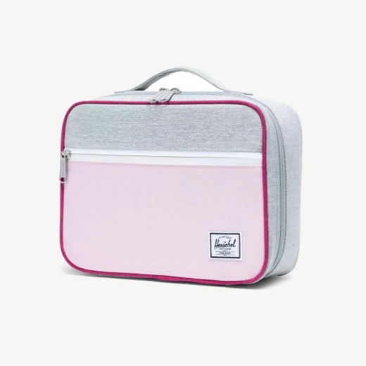 Herschel Pop Quiz Lunch Box  Color: Ltgrycros/Vrybr - هيرشل - Image 3
