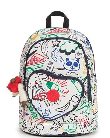 Kipling Heart Backpack Doodle Play Bi Kipling Heart Backpack Doodle Play Bi