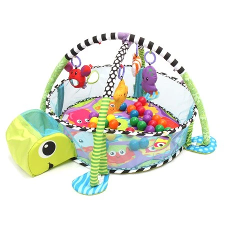 3 in 1 Baby Play Mat with Ball Pool, Turtle 3 in 1 Baby Play Mat with Ball Pool, Turtle
