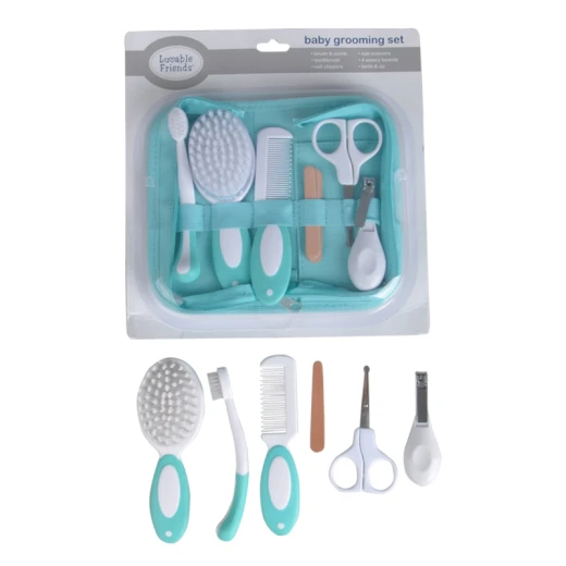 Luvable Friends Grooming Set 6 pieces, Blue - لافابل فريندز - Image 2