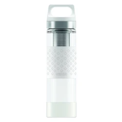 SIGG Thermo Flask Hot & Cold Glass White Bottle 0.4 L