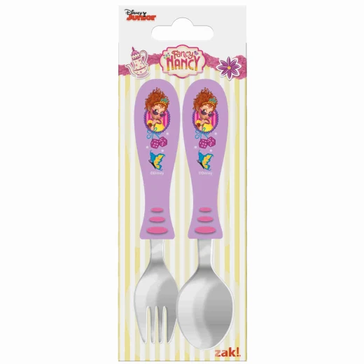 Zak Designs Fancy Nancy Easy Grip Flatware 2 pcs - زاك ديزاينز - Image 3