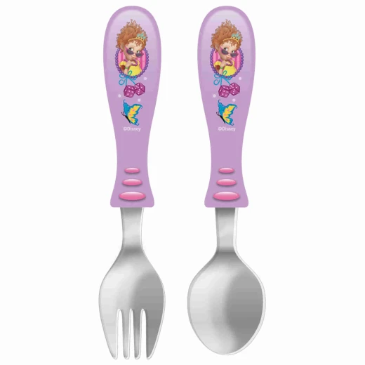 Zak Designs Fancy Nancy Easy Grip Flatware 2 pcs Zak Designs Fancy Nancy Easy Grip Flatware 2 pcs