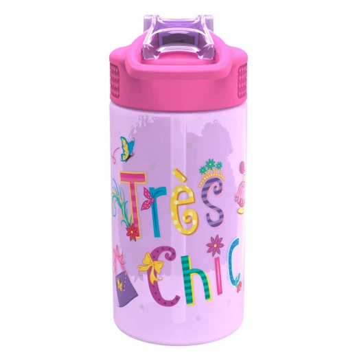 Zak Designs Fancy Nancy 16 oz PP Park Straw Bottle - زاك ديزاينز - Image 2