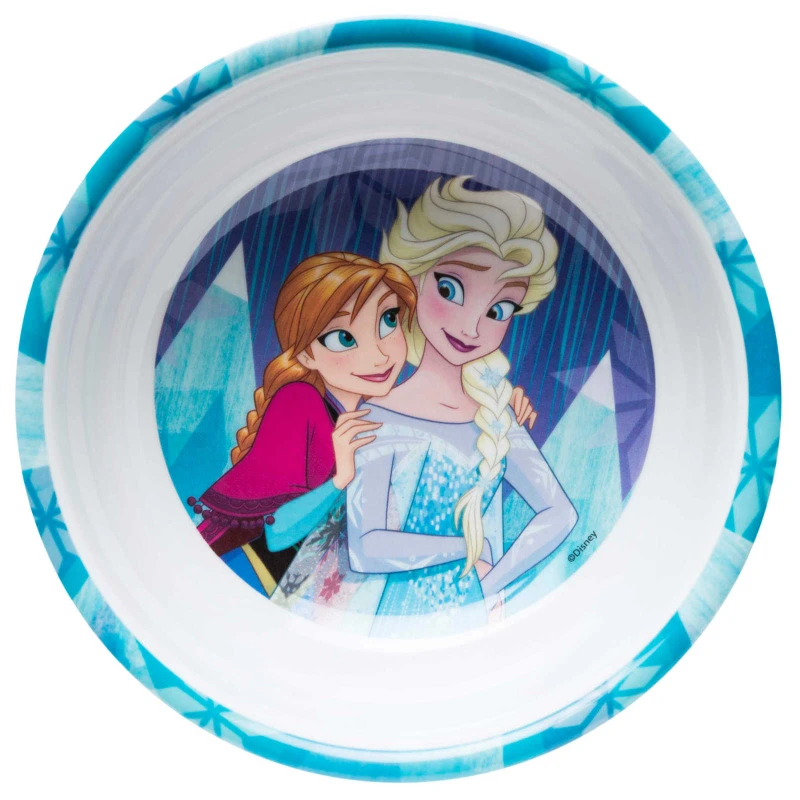 Zak Designs Frozen Girl 5.5 Inch Melamine Bowl With Rim - زاك ديزاينز