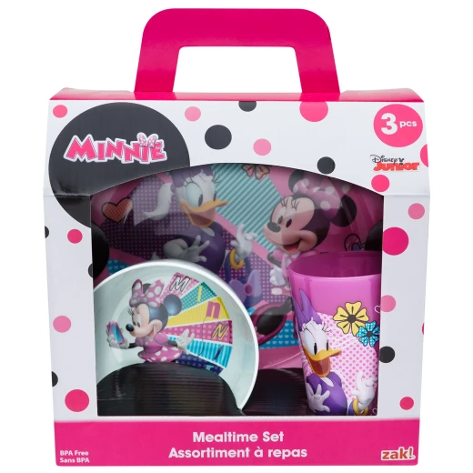 Zak Designs Minnies Happy Helpers Plate, Bowl and Tumbler 3 pcs WindowBox - زاك ديزاينز - Image 3