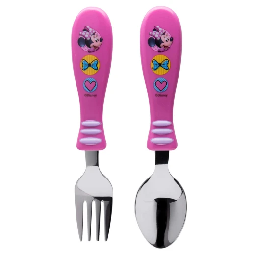 Zak Designs Minnies Happy Helpers Easy Grip Flatware 2 pc - زاك ديزاينز - Image 3