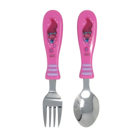 Zak Designs Trolls Movie Easy Grip Flatware 2pc - زاك ديزاينز - Image 5
