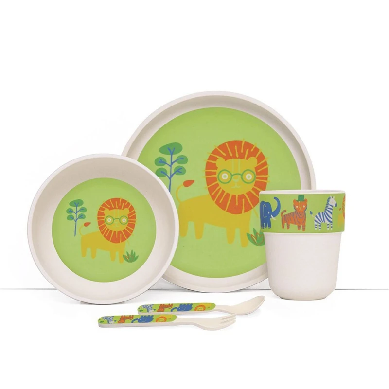Penny Bamboo Meal Set with Cutlery - Wild Thing - بيني سكالان