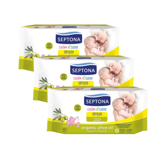 Septona Baby Wipes with Organic Olive Oil Offer - Buy 2 get 1 Free Septona Baby Wipes with Organic Olive Oil Offer - Buy 2 get 1 Free