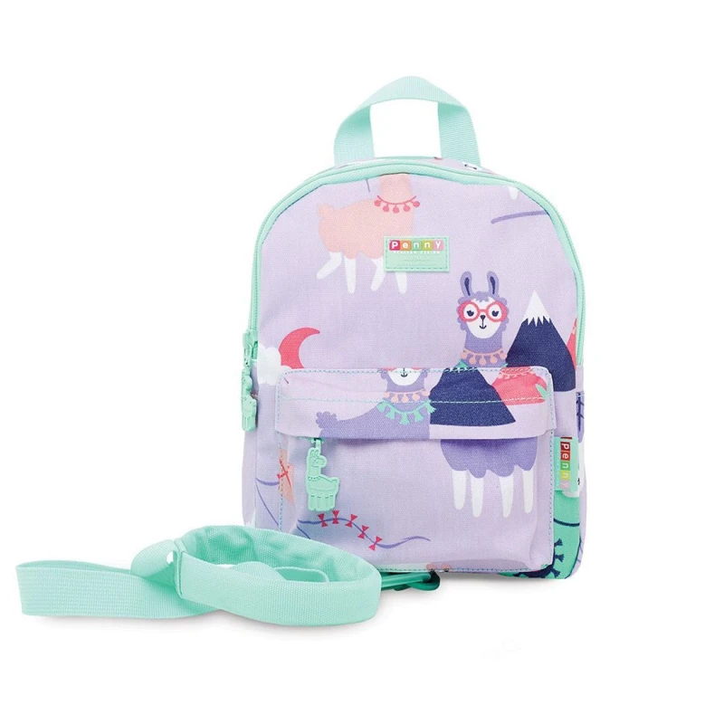 Penny Mini Backpack School with Rein - Loopy Llama - بيني سكالان