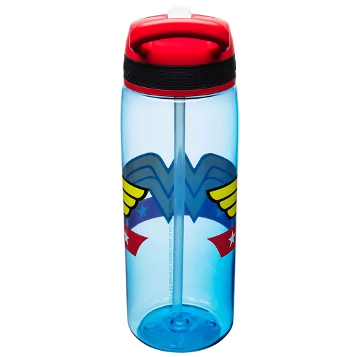 Zak Designs DC Comics Water Bottles, Tritan Straw, Wonder Woman - زاك ديزاينز - Image 3