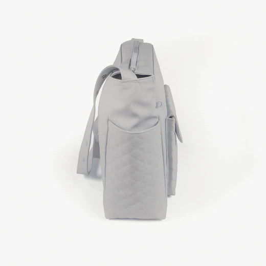 Pasito a Pasito Inés Grey Faux Leather Pushchair Bag - باسيتو اه  باسيتو - Image 2
