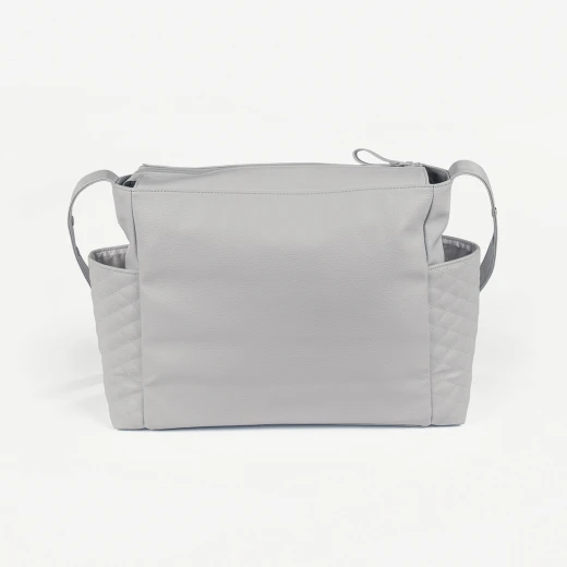 Pasito a Pasito Inés Grey Faux Leather Pushchair Bag - باسيتو اه  باسيتو - Image 3