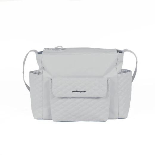 Pasito a Pasito Inés Grey Faux Leather Pushchair Bag - باسيتو اه  باسيتو - Image 7