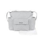 Pasito a Pasito Inés Grey Faux Leather Pushchair Bag - باسيتو اه  باسيتو