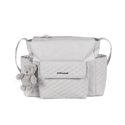 Pasito a Pasito Inés Grey Faux Leather Pushchair Bag - باسيتو اه  باسيتو - Image 8