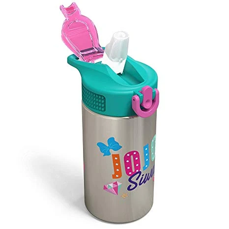 Zak JoJo Siwa 15.5oz Stainless Steel Water Bottle Green/Pink - زاك ديزاينز - Image 2