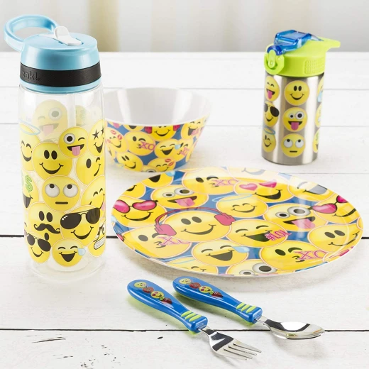 Zak Designs Water Bottles, Tritan Straw, Emojination - زاك ديزاينز - Image 3
