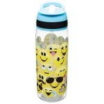 Zak Designs Water Bottles, Tritan Straw, Emojination - زاك ديزاينز