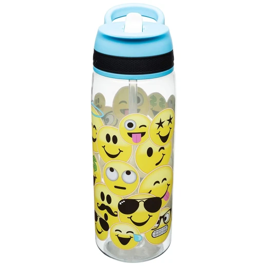 Zak Designs Water Bottles, Tritan Straw, Emojination Zak Designs Water Bottles, Tritan Straw, Emojination