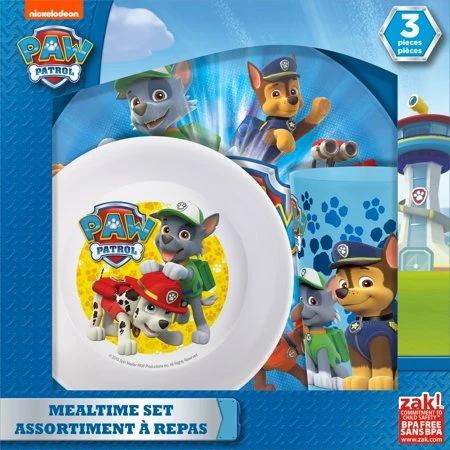 ak! Designs Paw Patrol Chase & Skye Melamine Plates - زاك ديزاينز - Image 2