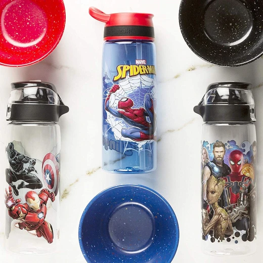Zak Designs Marvel Comics Water Bottle 25oz, Spider-Man - زاك ديزاينز - Image 3