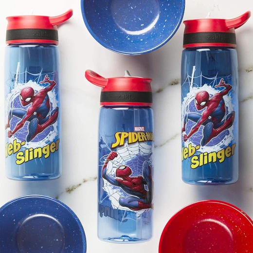 Zak Designs Marvel Comics Water Bottle 25oz, Spider-Man - زاك ديزاينز - Image 7