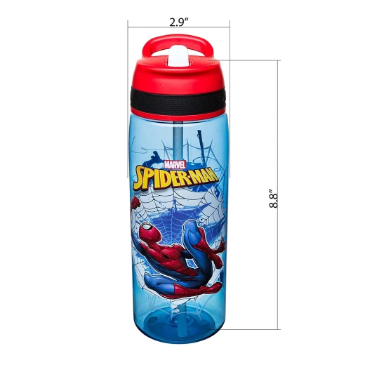 Zak Designs Marvel Comics Water Bottle 25oz, Spider-Man - زاك ديزاينز - Image 6
