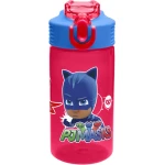 Zak PJ Masks Water Bottle with Straw, Catboy, Owlette & Gekko - زاك ديزاينز