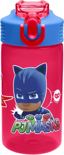 Zak PJ Masks Water Bottle with Straw, Catboy, Owlette & Gekko Zak PJ Masks Water Bottle with Straw, Catboy, Owlette & Gekko