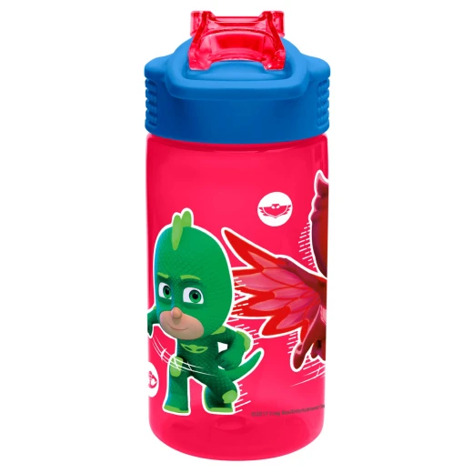 Zak PJ Masks Water Bottle with Straw, Catboy, Owlette & Gekko - زاك ديزاينز - Image 2
