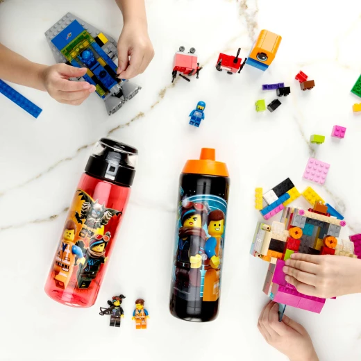 Zak LEGO Water Bottle, Batman, Orange - زاك ديزاينز - Image 3
