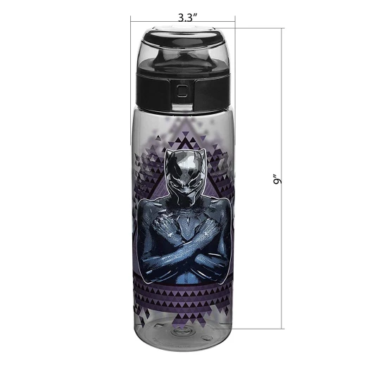 Zak Designs Marvel Comics Water Bottle, 25oz, Black Panther - زاك ديزاينز - Image 2