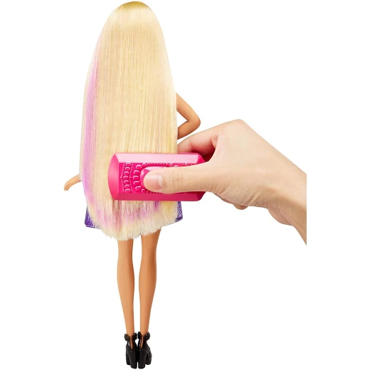 Barbie Fashion and Beauty DIY Crimps and Curls Doll Hair Play Doll, Style - باربي - Image 3