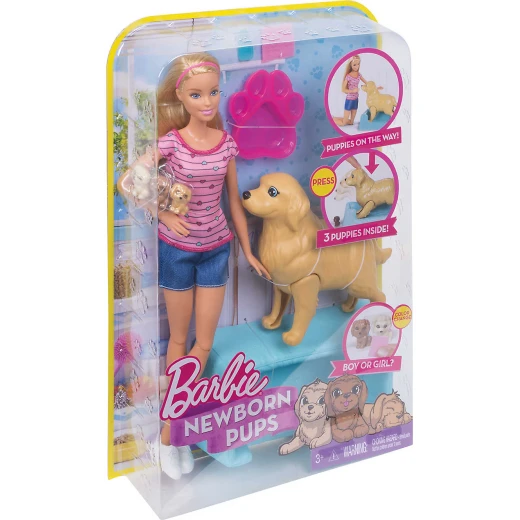 Barbie® Newborn Pups Doll & Pets - باربي - Image 2