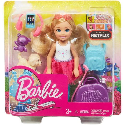 Barbie® Travel ​Chelsea™ Doll - باربي - Image 5