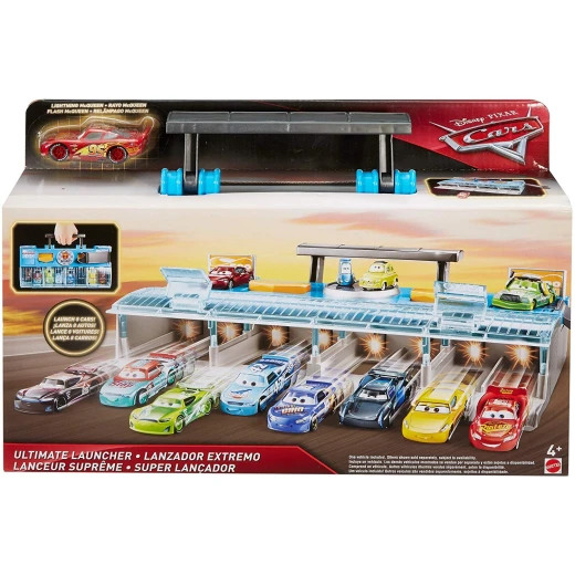 Disney Pixar Cars Ultimate Launcher, Carry Case with Lightning McQueen Toy Vehicle - ديزني - Image 4