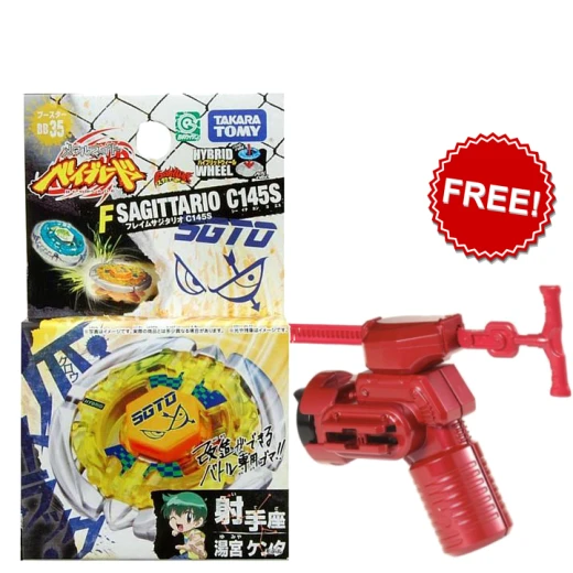 Beyblade Metal Fusion Japanese Flame Sagittario Booster