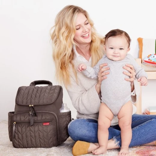 Skip Hop Forma Travel Carry All Diaper Bag Tote with Insulated Bag, One Size, Latte - سكيب هوب - Image 3
