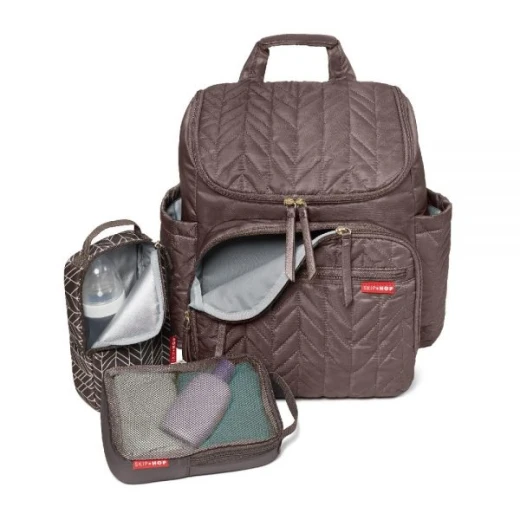 Skip Hop Forma Travel Carry All Diaper Bag Tote with Insulated Bag, One Size, Latte - سكيب هوب - Image 4
