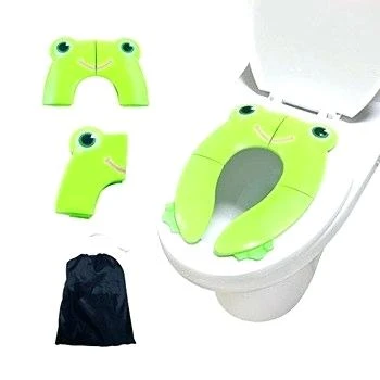 Gimars Upgrade Folding Large Non Slip Silicone Pads Travel Portable Reusable Toilet Potty Training Seat Covers Liners with Carry Bag for Babies, Toddlers and Kids - Image 2
