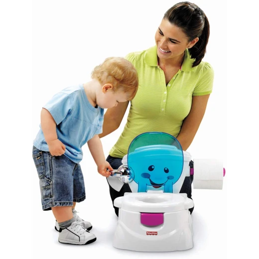 Fisher-Price My Potty Friend, Kids Toilet Training Seat with Sounds - فيشر برايس - Image 3