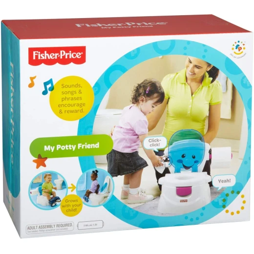 Fisher-Price My Potty Friend, Kids Toilet Training Seat with Sounds - فيشر برايس - Image 2