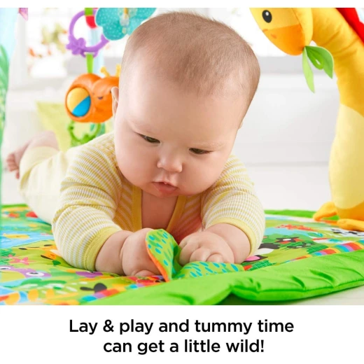 Fisher-Price Rainforest Gym, Baby Playmat with Music and Lights, Suitable from Birth - فيشر برايس - Image 8