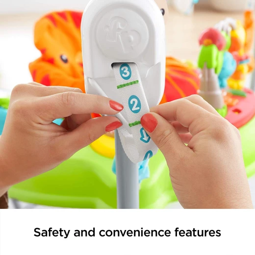 Fisher-Price Roaring Rainforest Jumperoo, New-Born Baby Activity Centre with Music and Lights - فيشر برايس - Image 3