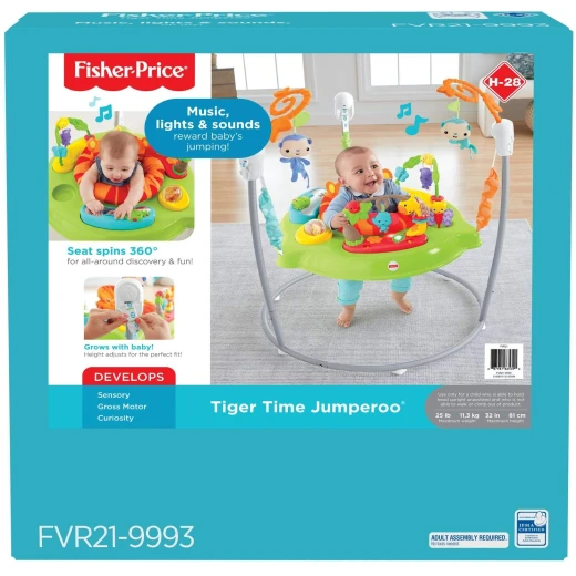 Fisher-Price Roaring Rainforest Jumperoo, New-Born Baby Activity Centre with Music and Lights - فيشر برايس - Image 4