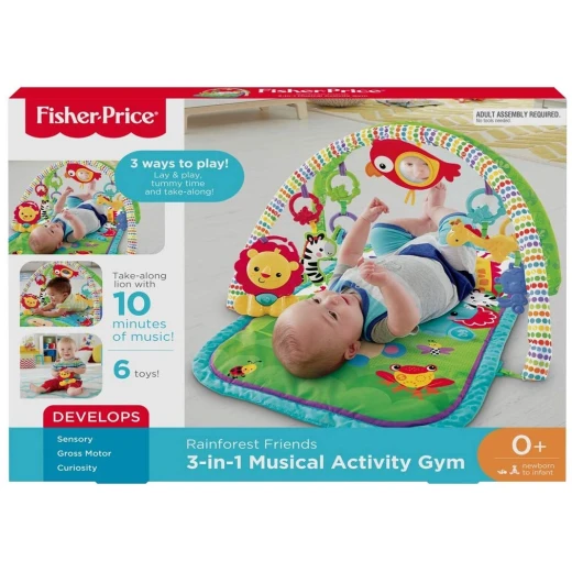 Fisher Price Rainforest Friends 3-in-1 Musical Activity Gym - فيشر برايس - Image 3