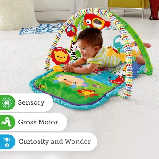 Fisher Price Rainforest Friends 3-in-1 Musical Activity Gym - فيشر برايس - Image 5